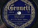 BIX & HIS RHYTHM JUGGLERS - ’TODDLIN’ BLUES/ DAVENPORT BLUES’ GENNETT 78, RARE
