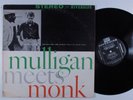 GERRY MULLIGAN/THELONIOUS MONK Mulligan Meets Monk RIVERSIDE LP VG+ r