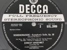 SXL 2086 Rimsky-Korsakov Scheherazade / Ansermet / PCO W/B