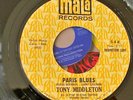 TONY MIDDLETON . Paris blues . ORIGINAL Paper label Promo rarety .