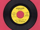 Mike & The Censations Don't Mess With Me There Is Nothing Highland 45 Record M-