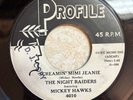 Rockabilly 45 The Night Raiders - Screamin' Mimi Jeanie PROFILE Mickey Hawks