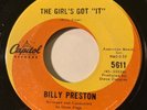 NORTHERN SOUL Billy Preston THE GIRL'S GOT IT Capitol 45 rare Canadian pressing