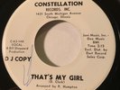 NORTHERN SOUL Dee Clark THAT'S MY GIRL Constellation 45 rare promo copy