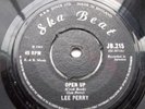 LEE PERRY OPEN UP / ROLAND ALPHONSO TWIN DOUBLE UK SKA BEAT VINYL IS  IN VG++