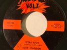 NORTHERN SOUL Ruby Johnson WEAK SPOT Volt 45 rare KILLER r&b mod dancer EX