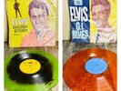 ELVIS PRESLEY Golden Story Volume 2 Green LP & GI Blues Orange LP Taiwan Import