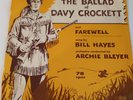 BILL HAYES, BALLAD OF DAVY CROCKETT / FAREWELL, CADENCE #CCS1, 10