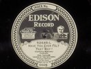 78 RPM Eva Taylor (Clarence Williams, pn) Edison 52646 West End Blues, EE+ Jazz
