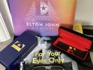 Limited Edition Signed Elton John Diamonds vinyl Album Plus Sunglasses