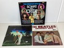 3 Vinyl LP Records The Beatles Elton John Sonny and Cher (V5) S#566