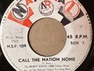 MIGHTY TERROR / BERT INNISS Call The Nation Home 45 Now For Now Love 7
