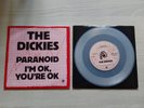 The dickies - paranoid ..scarce first issue milky white vinyl