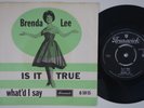 JIMMY PAGE on guitar BRENDA LEE Is It True RARE Denmark 45 GARAGE mod fuzz HEAR