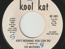 JOE MATTHEWS Ain't Nothing You Can Do KOOL KAT detroit northern soul 45 hear VG+