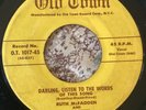 DOOWOP 45 RUTH McFADDEN OLD TOWN 1017 DARLING, LISTEN TO THE WORDS OF THIS SONG