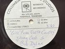 Bob Dylan & Johnny Cash 10” Acetate Girl From The North Country