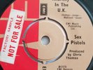 Sex Pistols,Anarchy In The UK/I Wanna Be Me,Factory  Sample,VG+,EMI,1976,Punk