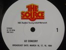 U2 The Source NBC Radio Broadcast, Live at Red Rocks 1983, 2 LP VERY RARE