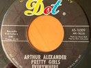 ARTHUR ALEXANDER  Baby Baby / Pretty Girls Everywhere  DOT PROMO 45rpm   VG+