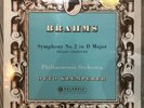 Klemperer: Brahms Symphony No. 2 (B/S Columbia SAX 2362 UK Stereo LP) EX-