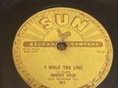 Sun 78 RPM Johnny Cash - I Walk The Line / Get Rhythm 241 V+
