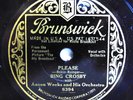 78 RPM RECORD BING CROSBY 