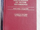 Fagan Moran ENCYCLOPEDIC DISCOGRAPHY OF VICTOR RECORDINGS Vol 2 Pre Matrix II