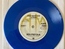 Sex Pistols God Save the Queen A&M Repro Blue Vinyl - Reversed Labels