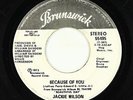70s Soul 45 - Jackie Wilson - Because Of You - Brunswick - mp3 - promo