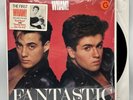 WHAM UK - Fantastic - 1983 US 1st Press (NM) George Michael HYPE Sticker