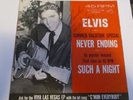 AUTHENTIC ELVIS PRESLEY AUTOGRAPHED 45 RECORD W/ PS. NEVER ENDING / SUCH A NIGHT