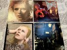 4 David Bowie vinyl records Ziggy Stardust, Let's Dance, Space Oddity, Hunky Dor