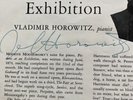 Vladimir Horowitz Autograph 2x Pictures at an Exhibition Moussorgsky Red Seal