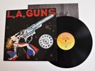 L.A. GUNS - COCKED AND LOADED LP VINYL Rare Original 1989 UK 1st Press Metal &