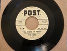 Kidds on Post # 2003 1955 Original 45- You Broke my Heart/I Wont be Back