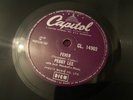 PEGGY LEE :  FEVER  /  YOU DON'T KNOW.  UK. 78.rpm (1958)