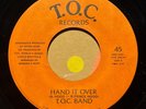 modern soul funk boogie 7” T.O.C. BAND Hand It Over HEAR Private 1983 Instro VG+