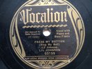 htf LIL JOHNSON prewar Blues PRESS MY BUTTON Get Em From Peanut Man on Vocalion