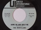 Northern Soul 45 MONTCLAIRS Come On & Hold Me/Young Wings Can Fly on United NM