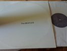 THE BEATLES WHITE ALBUM 2LP WHITE VINYL SEBX-11841 w/ Band Photos Capitol Poster