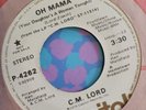 C.M. Lord Oh Mama NORTHERN SOUL PROMO Capitol P-4262 Mono/Stereo 7