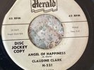 DOOWOP 45 CLAUDINE CLARK (& GROUP) ANGEL OF HAPPINESS/ TEEN AGE BLUES