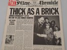 JETHRO TULL  -  THICK AS A BRICK -  1972 UK  ORIG. NEWSPAPER ISSUE  -  CHRYSALIS