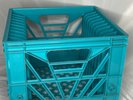 Record Vinyl Album Plastic Crate Slot Spectrum Milk Box Holder Display Vintage