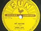 Johnny Cash - Get Rhythm/I Walk The Line, Sun 241, Rockabilly 78, 1956