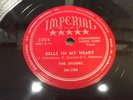 SPIDERS-IMPERIAL 5354-BELLS IN MY HEART/FOR A THRILL-NOLA DOO-WOP R&B 78 1955 EX