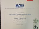 DGG ARCHIV *RED STEREO* SAPM 198 186 BACH CELLO SUITES #1 & 2 PIERRE FOURNIER NM