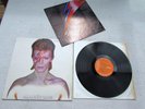 DAVID BOWIE LP ALADDIN SANE 1973 UK ORANGE LABELS SINGLE SLEEVE NEAR MINT VINYL