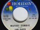 Surf Garage 45 JAN DAVIS Watusi Zombie HOLIDAY PROMO HEAR